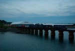 RUPO 515 Crosses the Fore River at Dusk